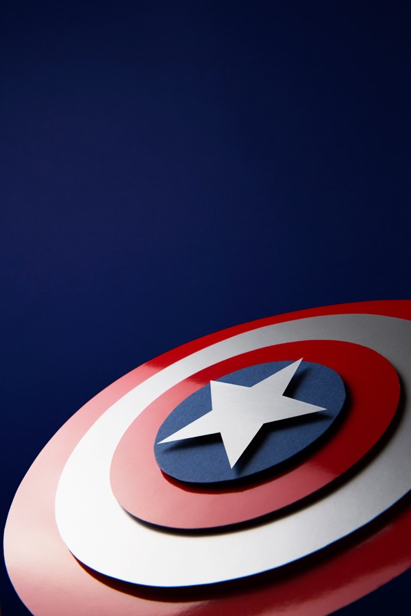 Modern Mythology - Captain America - Marine Ferrante super-heros