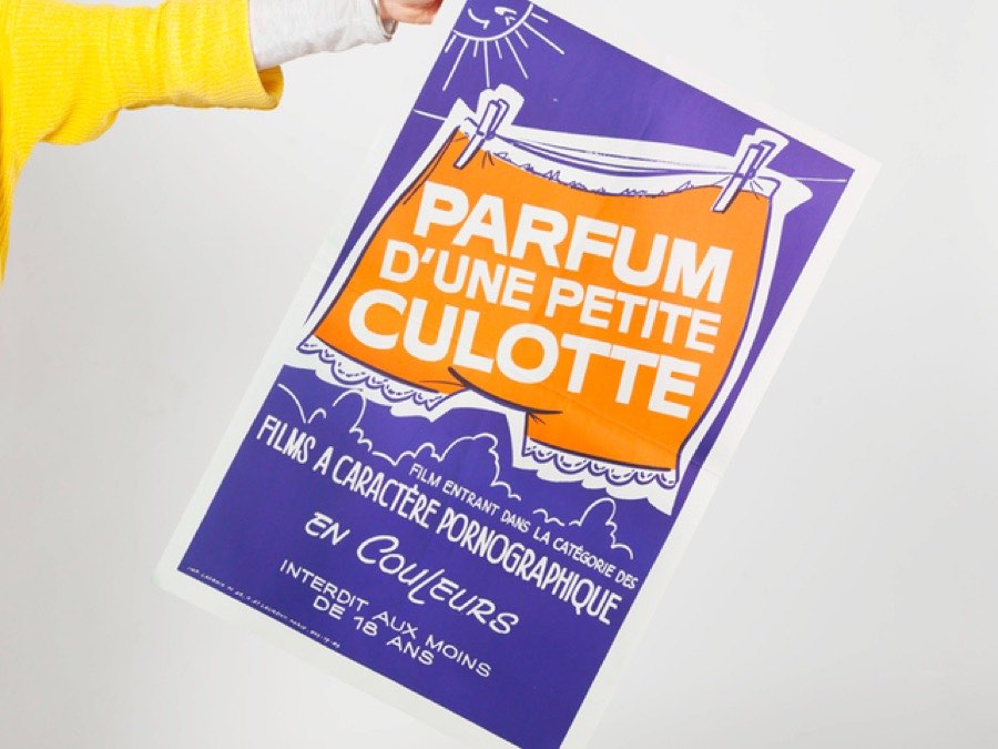 Le Parfum d'une Petite Culotte : une affiche X Porno Typographique