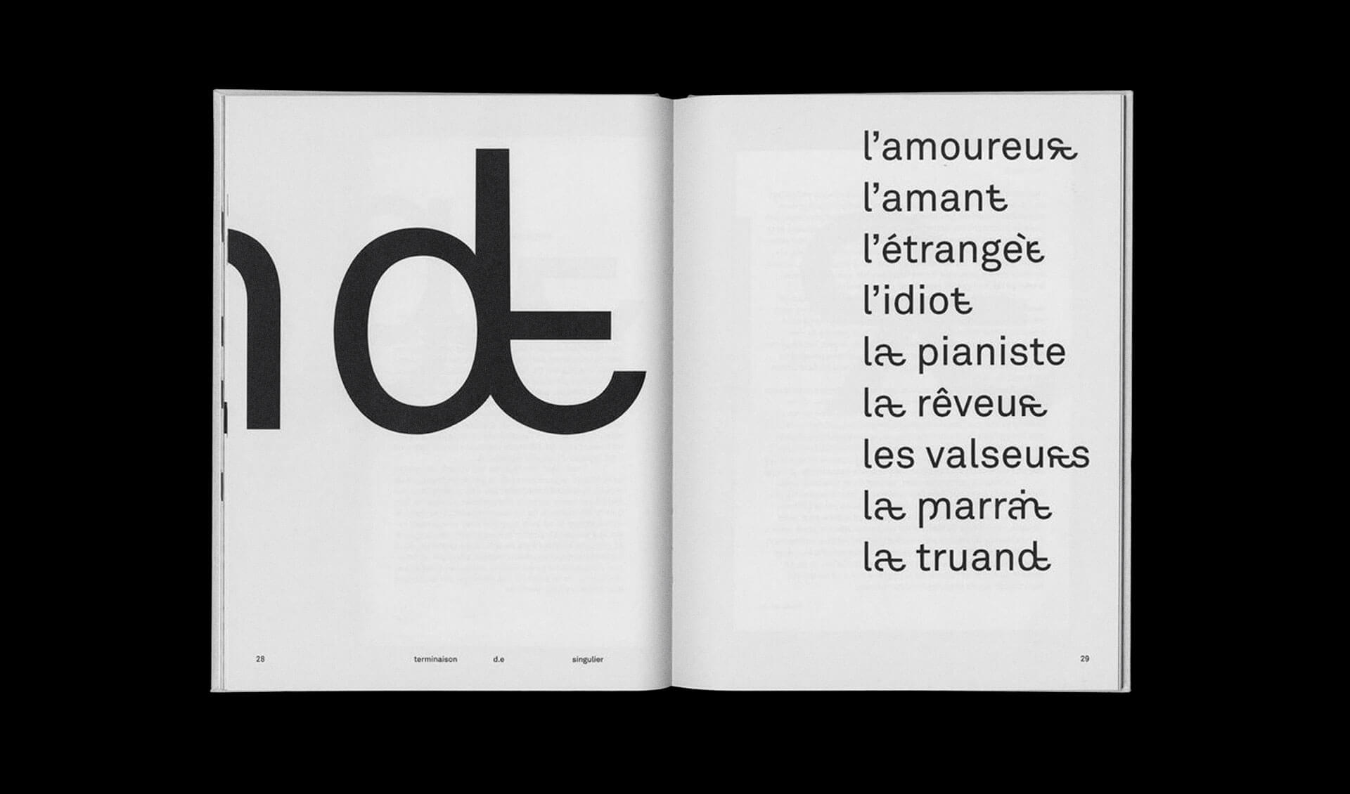 Extrait du diplome sur la typographie inclusive de Tristan Bartolini - 2
